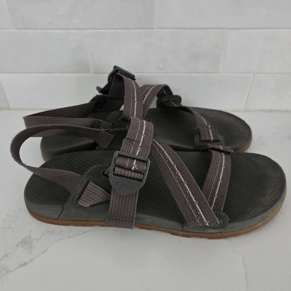 Chaco Lowdown Sandals Mens Waterproof Outdoor Hiking Travel Adjustable Gray 10